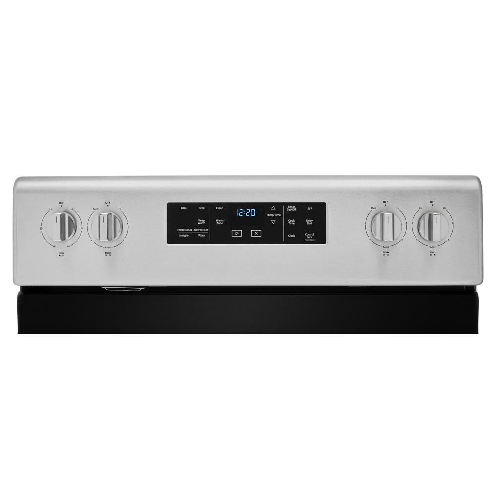 Model: WFE525S0JS | Whirlpool 5.3 cu. ft. Whirlpool® electric range with Frozen Bake™ technology