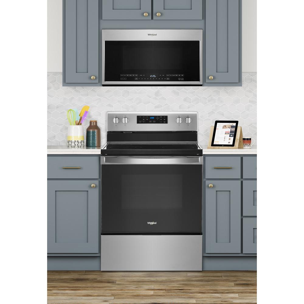 Model: WFE525S0JS | Whirlpool 5.3 cu. ft. Whirlpool® electric range with Frozen Bake™ technology