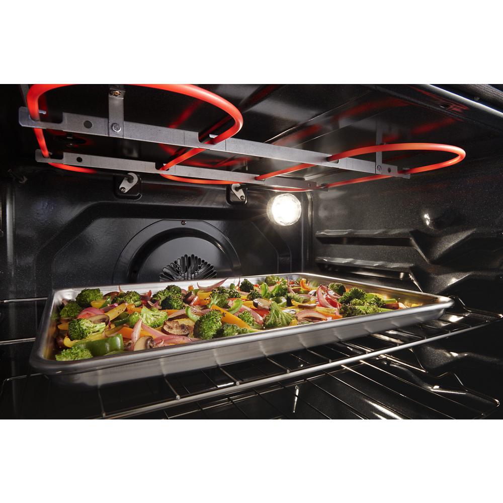 Model: WFE550S0LB | Whirlpool 5.3 Cu. Ft. Whirlpool® Electric 5-in-1 Air Fry Oven