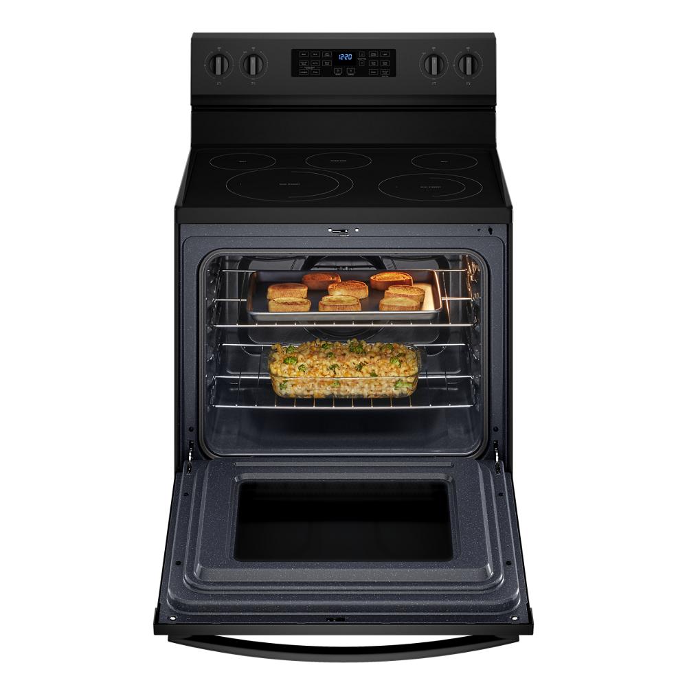 Model: WFE550S0LB | Whirlpool 5.3 Cu. Ft. Whirlpool® Electric 5-in-1 Air Fry Oven