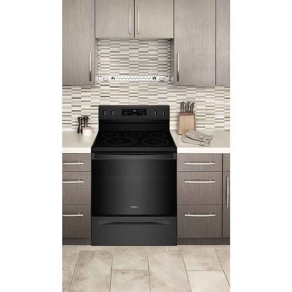 Model: WFE550S0LB | Whirlpool 5.3 Cu. Ft. Whirlpool® Electric 5-in-1 Air Fry Oven