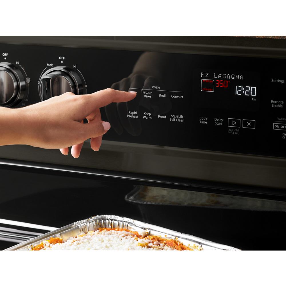 Model: WFE975H0HV | Whirlpool 6.4 cu. ft. Smart Freestanding Electric Range with Frozen Bake™ Technology