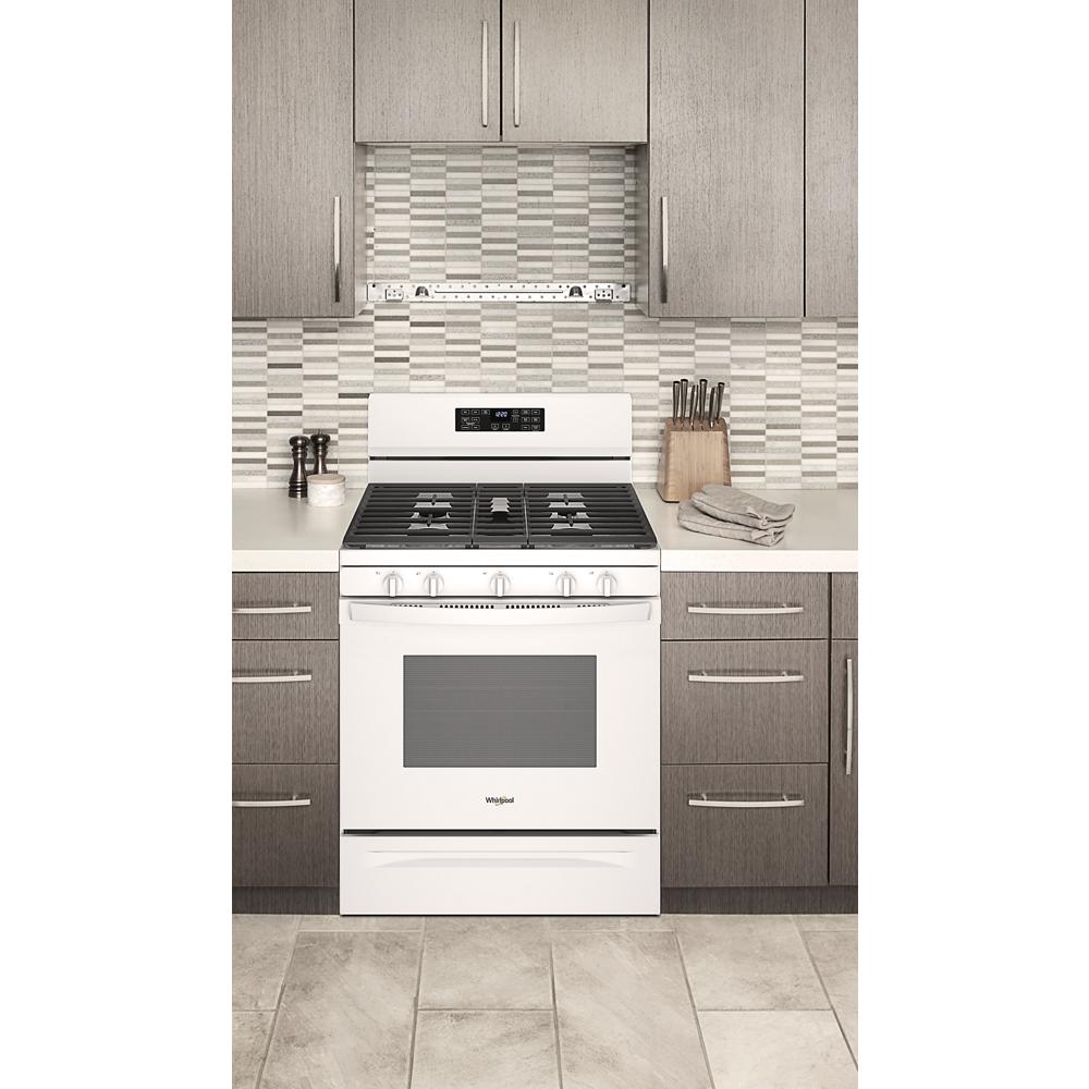 Model: WFG550S0LW | Whirlpool 5.0 Cu. Ft. Whirlpool® Gas 5-in-1 Air Fry Oven