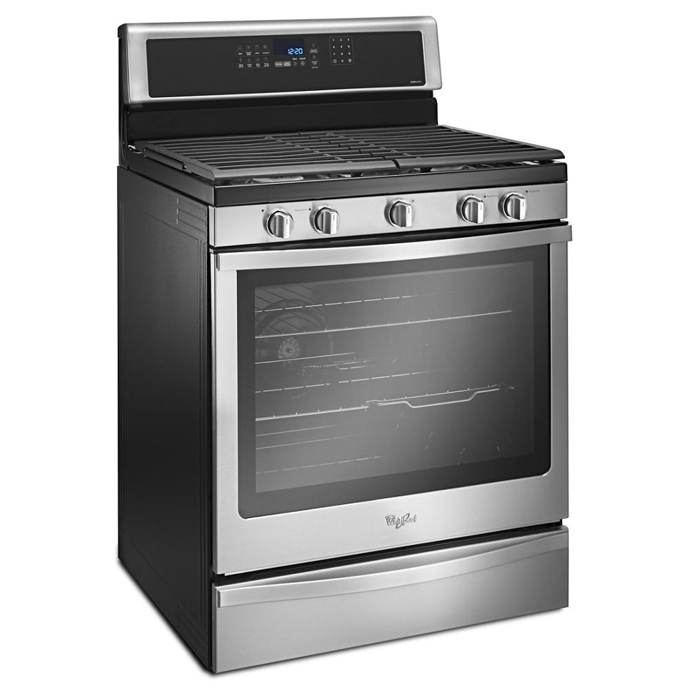 Model: WFG770H0FZ | Whirlpool 5.8 Cu. Ft. Freestanding Gas Range with Fingerprint-Resistant Stainless Steel