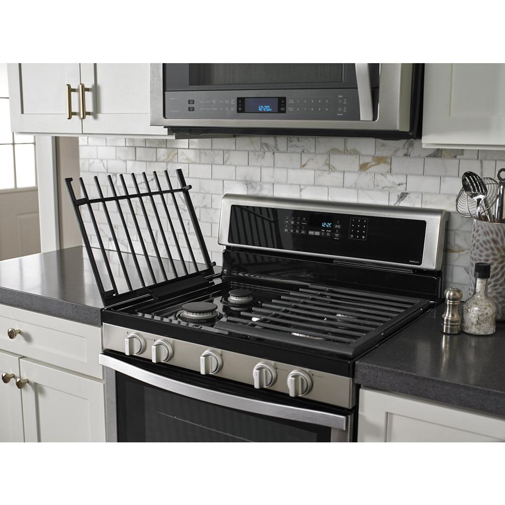 Model: WFG770H0FZ | Whirlpool 5.8 Cu. Ft. Freestanding Gas Range with Fingerprint-Resistant Stainless Steel