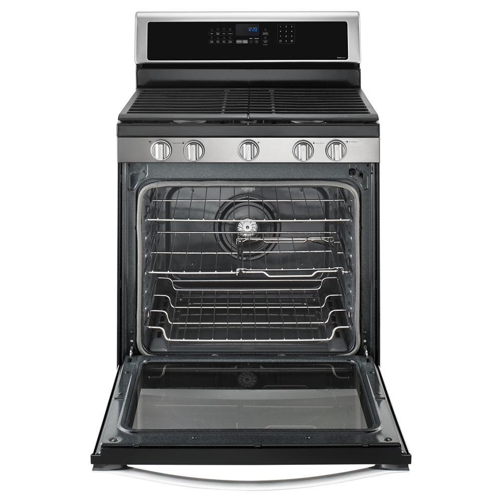 Model: WFG770H0FZ | Whirlpool 5.8 Cu. Ft. Freestanding Gas Range with Fingerprint-Resistant Stainless Steel