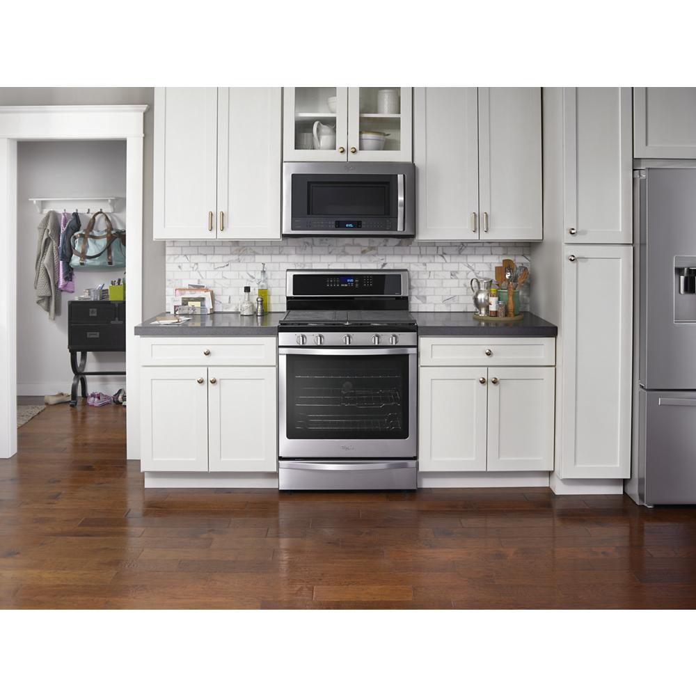 Model: WFG770H0FZ | Whirlpool 5.8 Cu. Ft. Freestanding Gas Range with Fingerprint-Resistant Stainless Steel