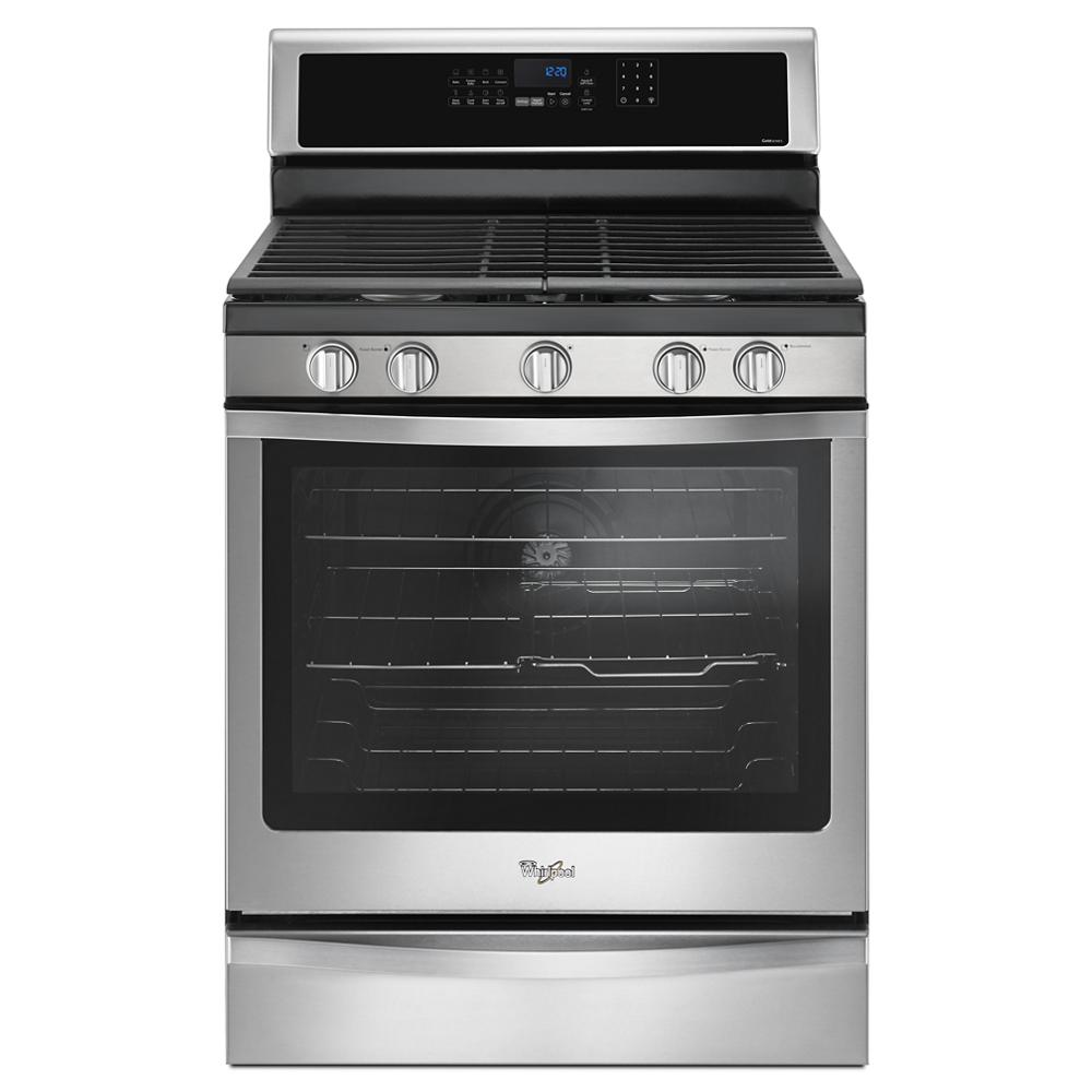 Whirlpool 5.8 Cu. Ft. Freestanding Gas Range with Fingerprint-Resistant Stainless Steel