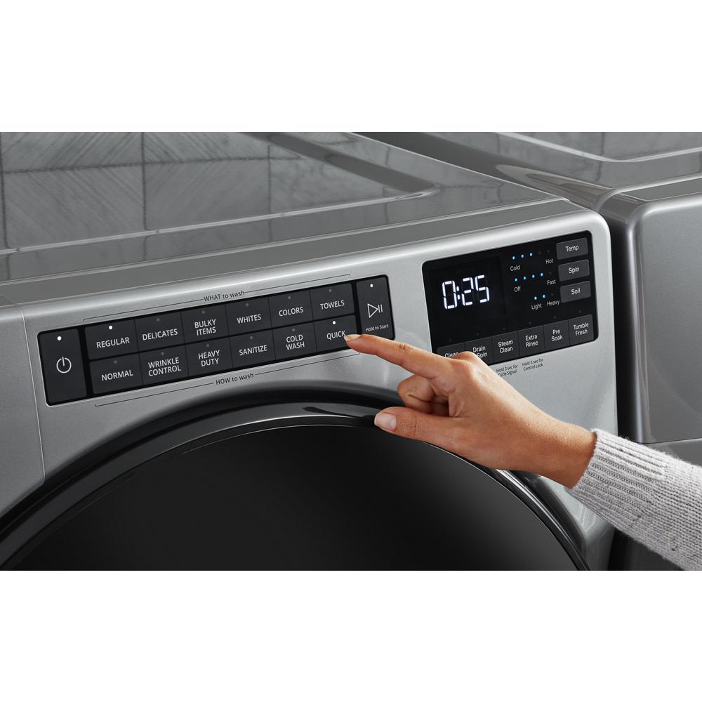 Model: WFW6605MW-9 | Whirlpool 5.0 Cu. Ft. Front Load Washer with Quick Wash Cycle