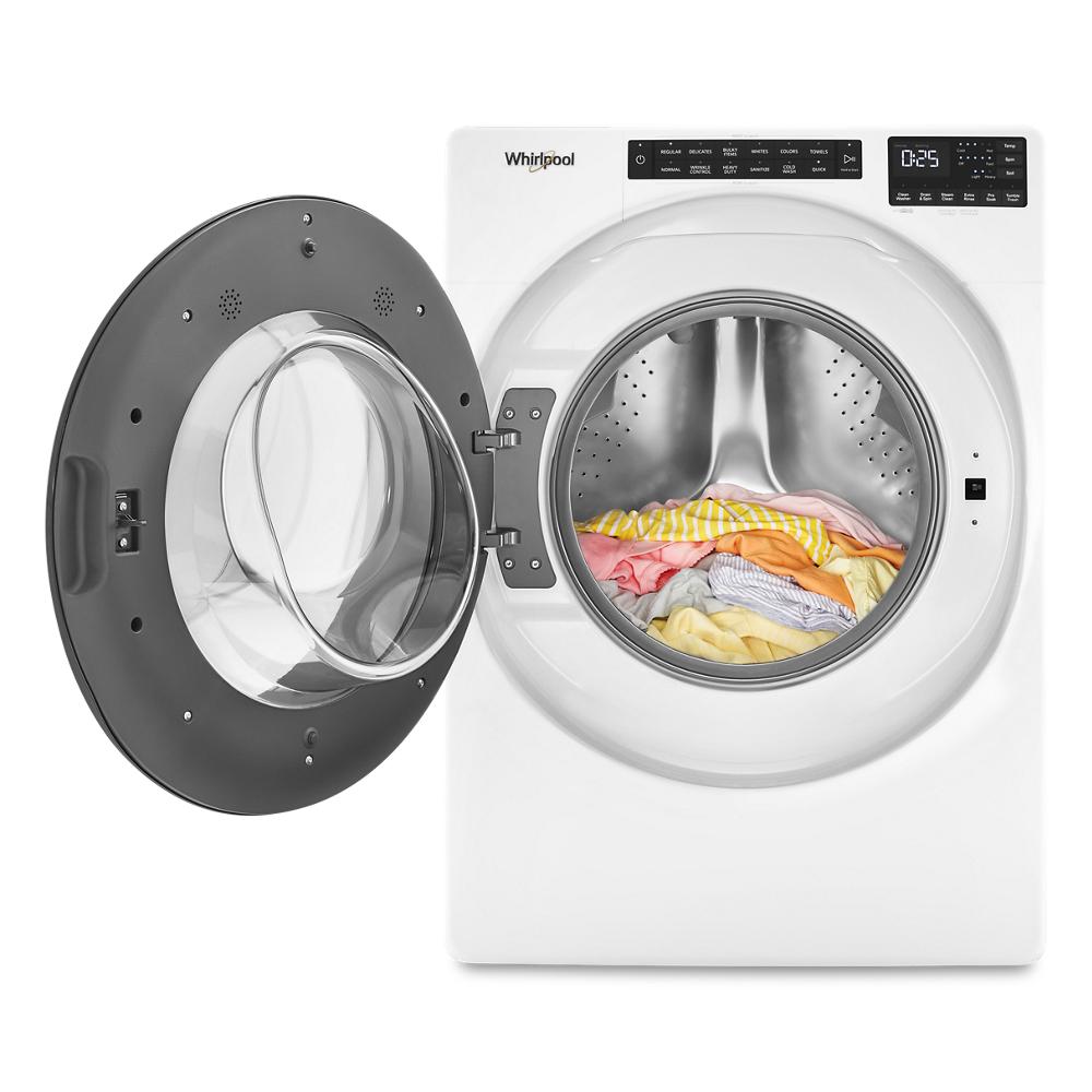 Model: WFW6605MW-9 | Whirlpool 5.0 Cu. Ft. Front Load Washer with Quick Wash Cycle