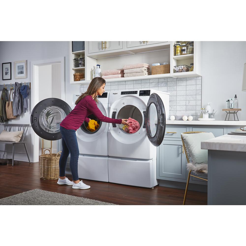 Model: WFW6605MW-9 | Whirlpool 5.0 Cu. Ft. Front Load Washer with Quick Wash Cycle