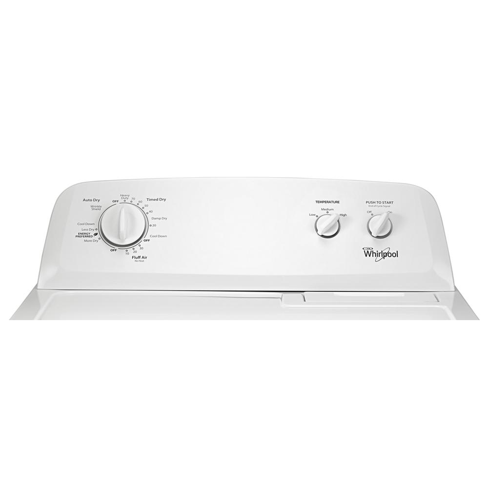 Model: WGD4616FW | Whirlpool 7.0 cu.ft Top Load Gas Dryer with AutoDry™