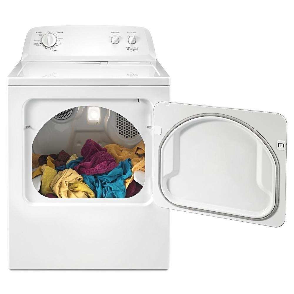 Model: WGD4616FW | Whirlpool 7.0 cu.ft Top Load Gas Dryer with AutoDry™