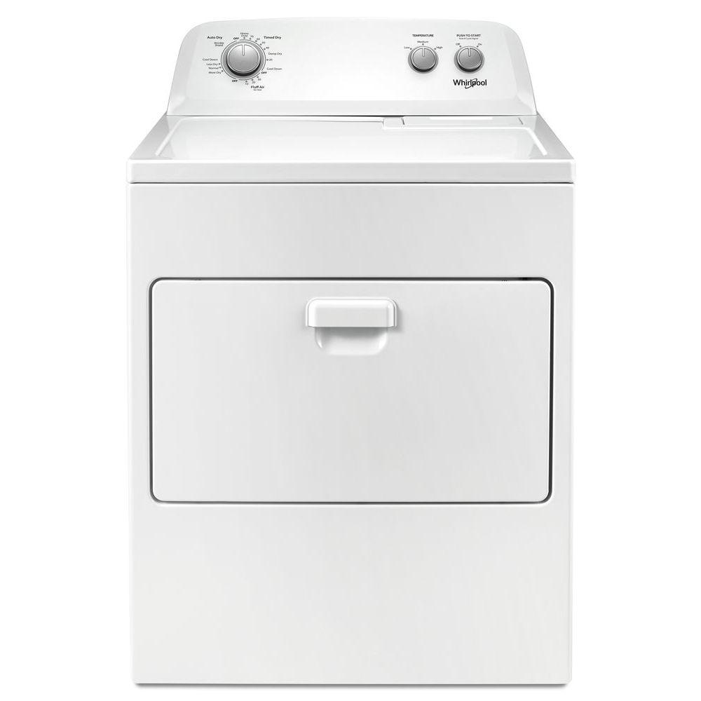 Whirlpool - WGD4850HW - 7.0 cu. ft. Top Load Gas Dryer with AutoDry™ Drying  System-WGD4850HW