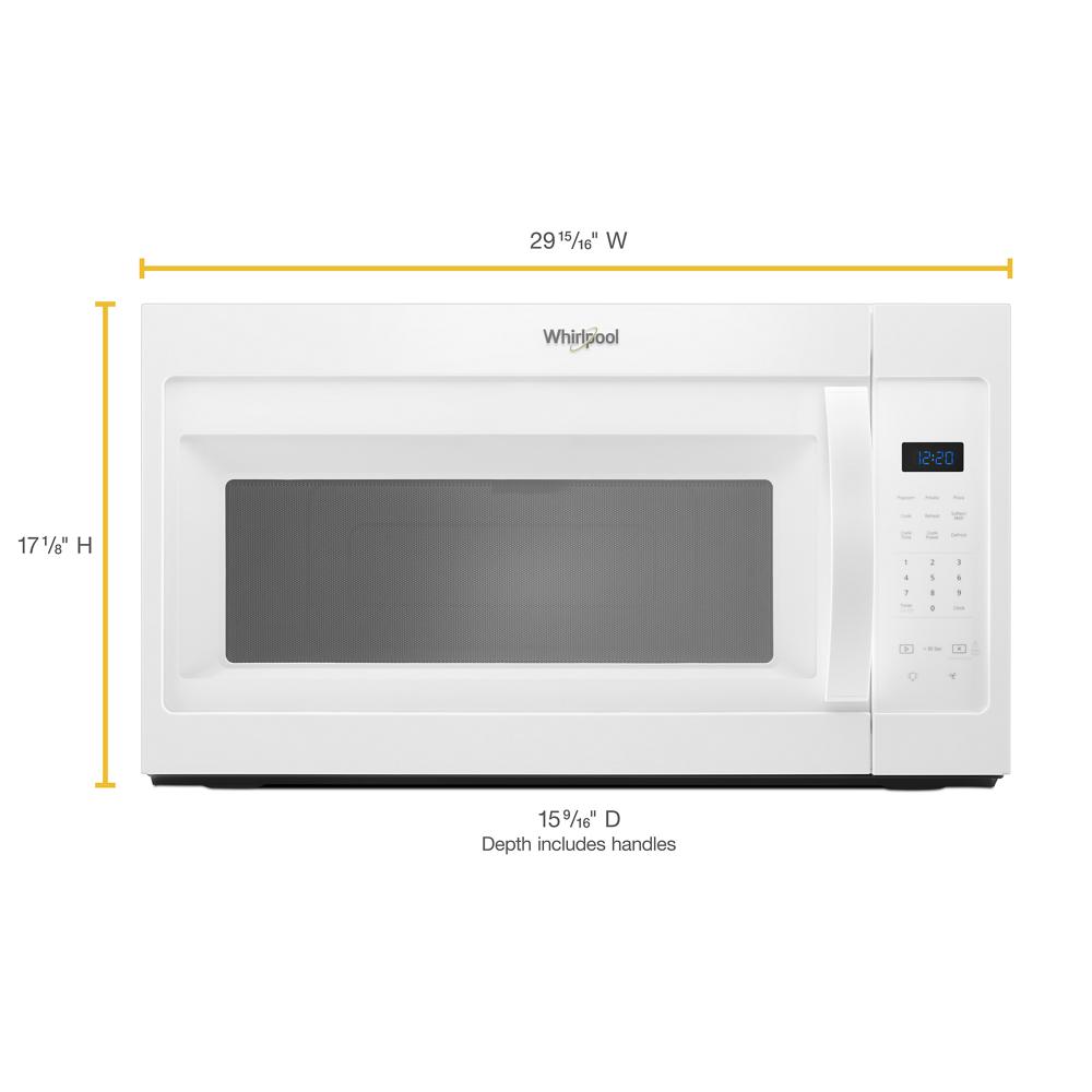 1.7 cu. ft. Microwave Hood Combination with Electronic Touch Controls Black  WMH31017HB