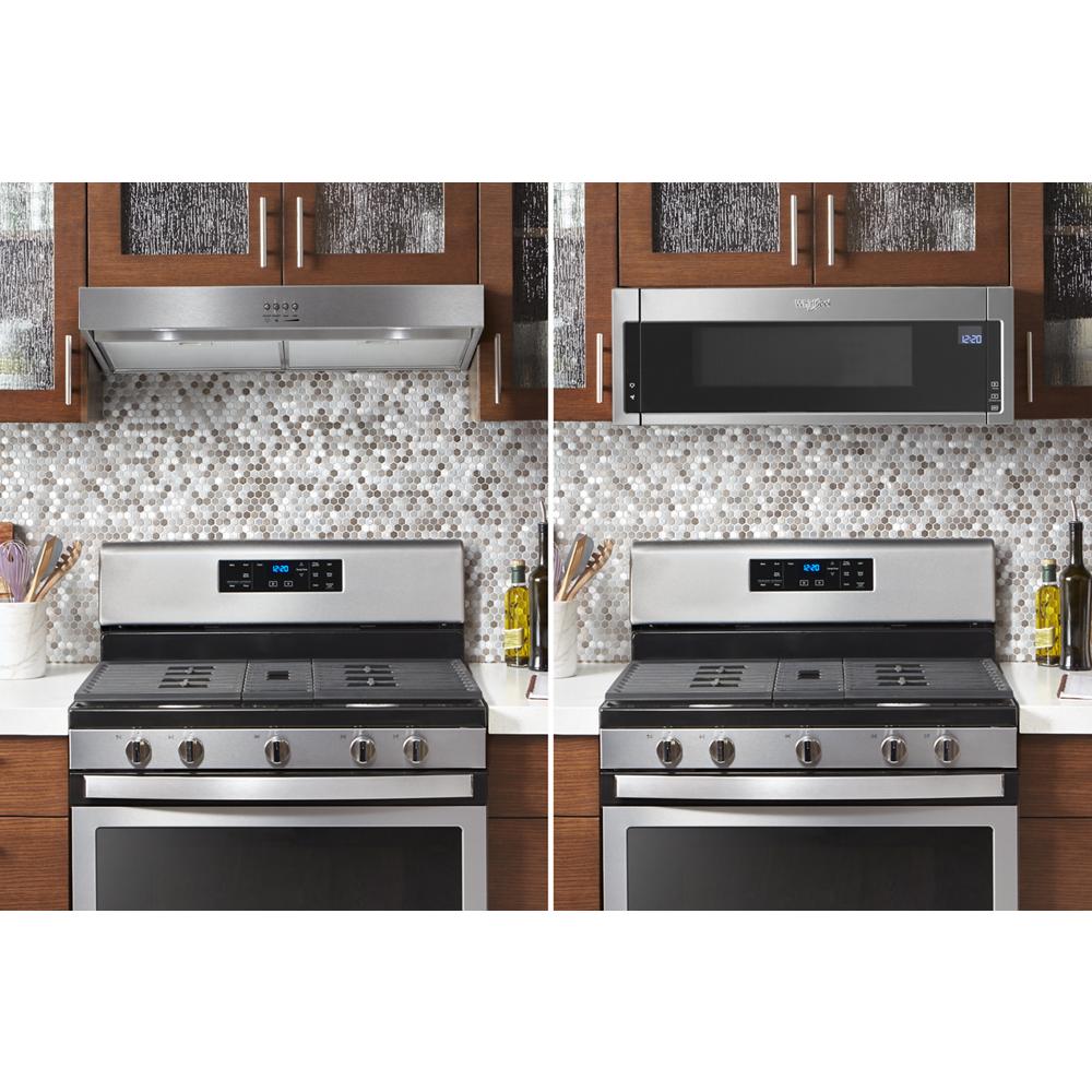Whirlpool WML75011HW 1.1 cu. ft. Low Profile Microwave Hood Combination Whirlpool WML75011HW Over The Range Microwave Voss TV Appliance in Pittsburgh PA