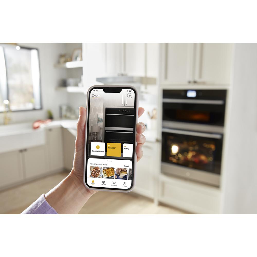 Model: WOEC5930LZ | Whirlpool 6.4 Total Cu. Ft. Combo Wall Oven with Air Fry When Connected
