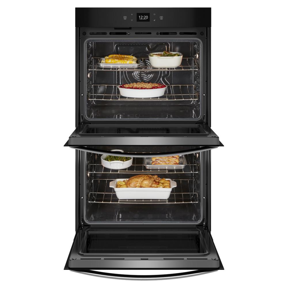 Model: WOED5027LZ | Whirlpool 8.6 Total Cu. Ft. Double Wall Oven with Air Fry When Connected