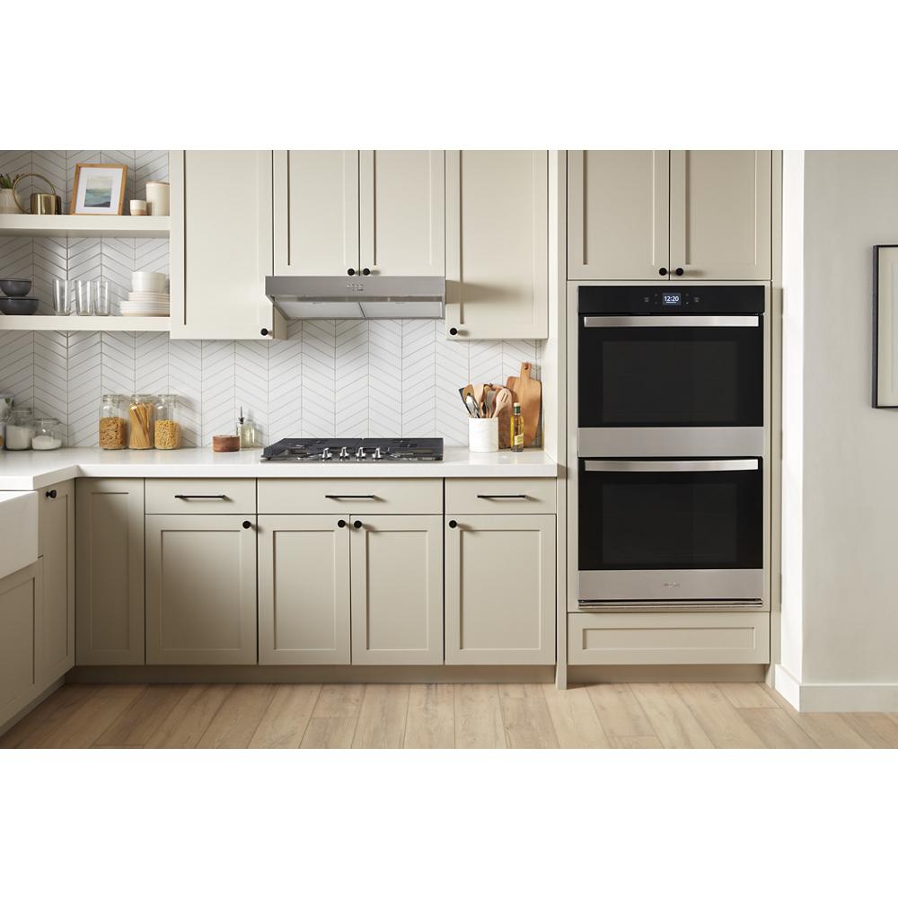 Model: WOED5027LZ | Whirlpool 8.6 Total Cu. Ft. Double Wall Oven with Air Fry When Connected