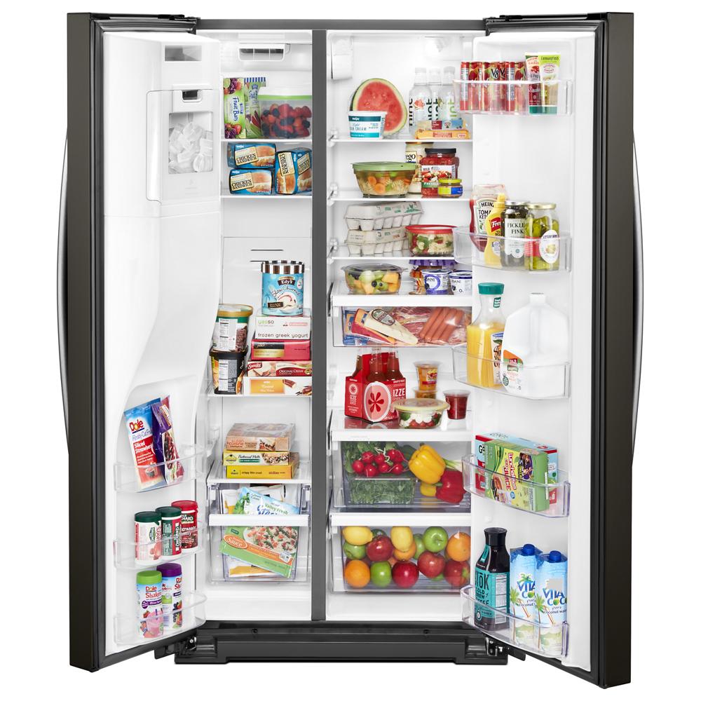 Model: WRS571CIHV | Whirlpool 36-inch Wide Counter Depth Side-by-Side Refrigerator - 21 cu. ft.