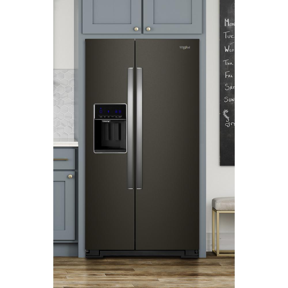 Model: WRS571CIHV | Whirlpool 36-inch Wide Counter Depth Side-by-Side Refrigerator - 21 cu. ft.