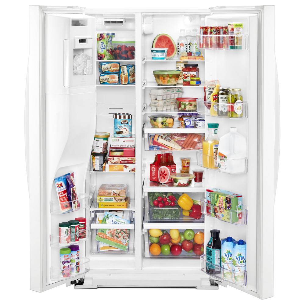 Model: WRS571CIHW | Whirlpool 36-inch Wide Counter Depth Side-by-Side Refrigerator - 21 cu. ft.