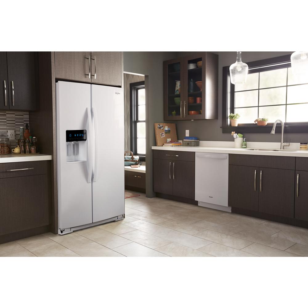 Model: WRS571CIHW | Whirlpool 36-inch Wide Counter Depth Side-by-Side Refrigerator - 21 cu. ft.