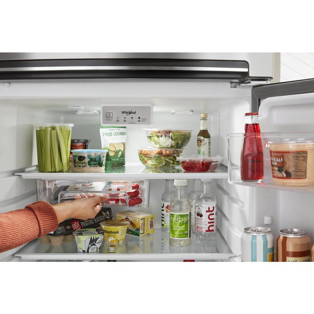 Model: WRTX5028PW | Whirlpool 28-inch Wide Top-Freezer Refrigerator - 16.3 Cu. Ft.