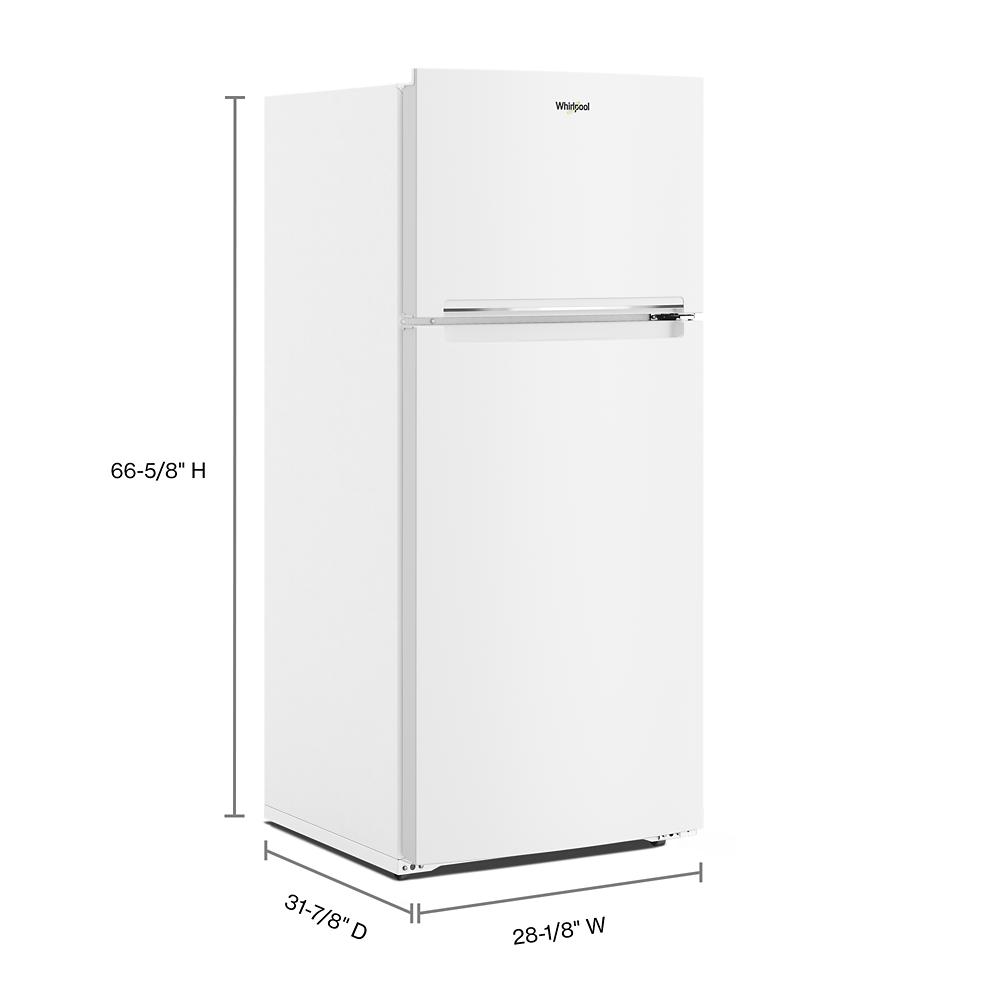 Model: WRTX5028PW | Whirlpool 28-inch Wide Top-Freezer Refrigerator - 16.3 Cu. Ft.