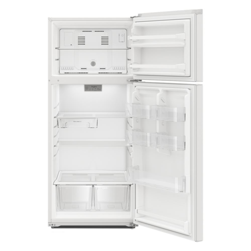 Model: WRTX5328PW | Whirlpool 28-inch Wide Top-Freezer Refrigerator - 16.3 Cu. Ft.