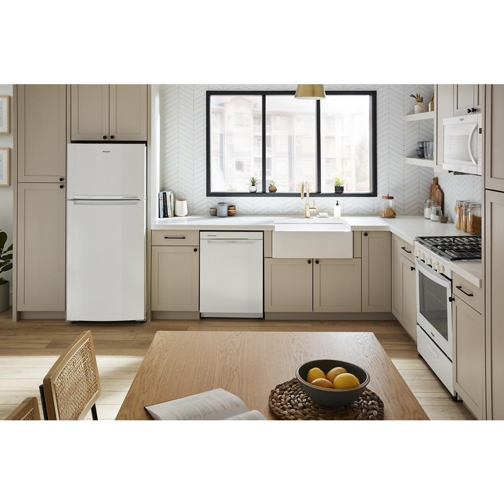 Model: WRTX5328PW | Whirlpool 28-inch Wide Top-Freezer Refrigerator - 16.3 Cu. Ft.