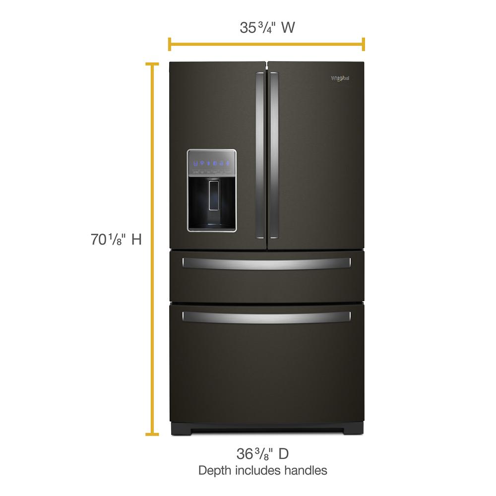 Whirlpool WRX986SIHV 36 inch Wide 4 Door Refrigerator with