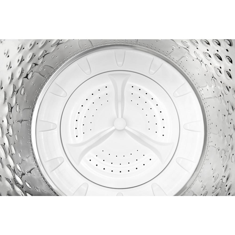Model: WTW5010LW-BLEM | Whirlpool 4.6 Cu. Ft. Top Load Impeller Washer with Built-in Faucet