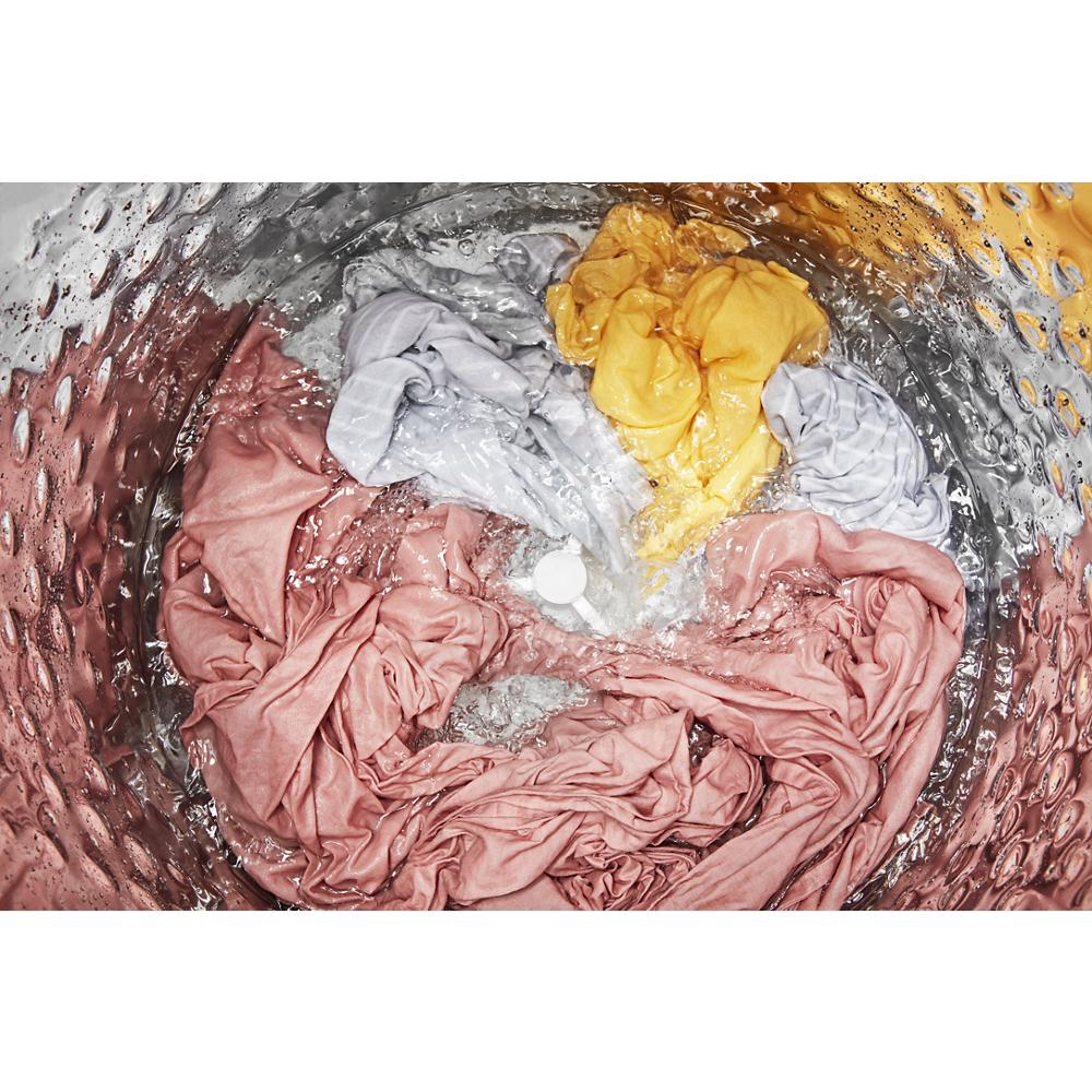 Model: WTW5010LW-BLEM | Whirlpool 4.6 Cu. Ft. Top Load Impeller Washer with Built-in Faucet