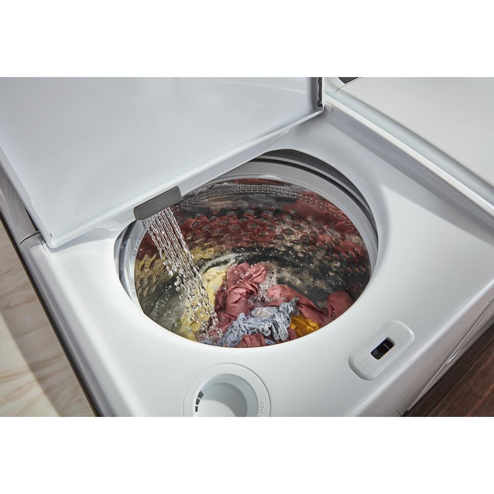 Model: WTW5010LW-BLEM | Whirlpool 4.6 Cu. Ft. Top Load Impeller Washer with Built-in Faucet