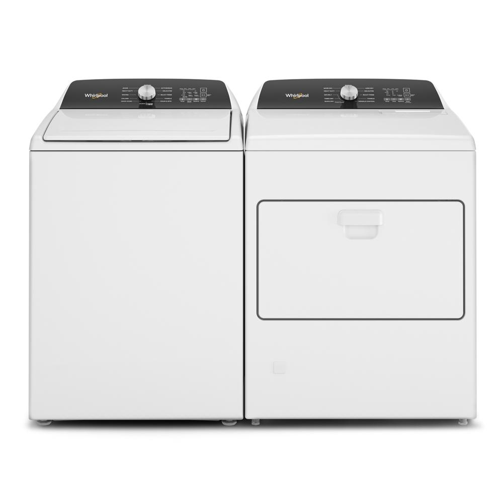 Model: WTW5010LW-BLEM | Whirlpool 4.6 Cu. Ft. Top Load Impeller Washer with Built-in Faucet