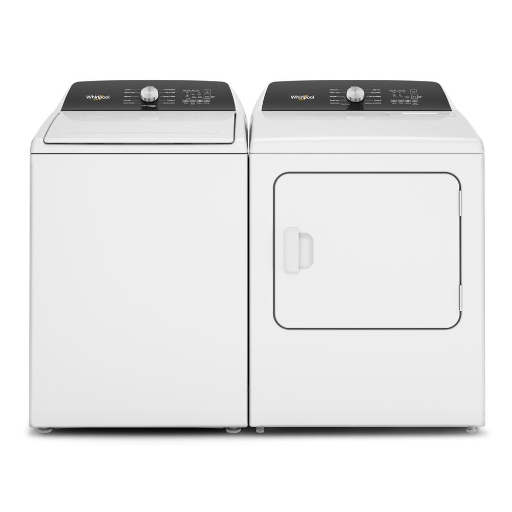 Model: WTW5010LW-BLEM | Whirlpool 4.6 Cu. Ft. Top Load Impeller Washer with Built-in Faucet