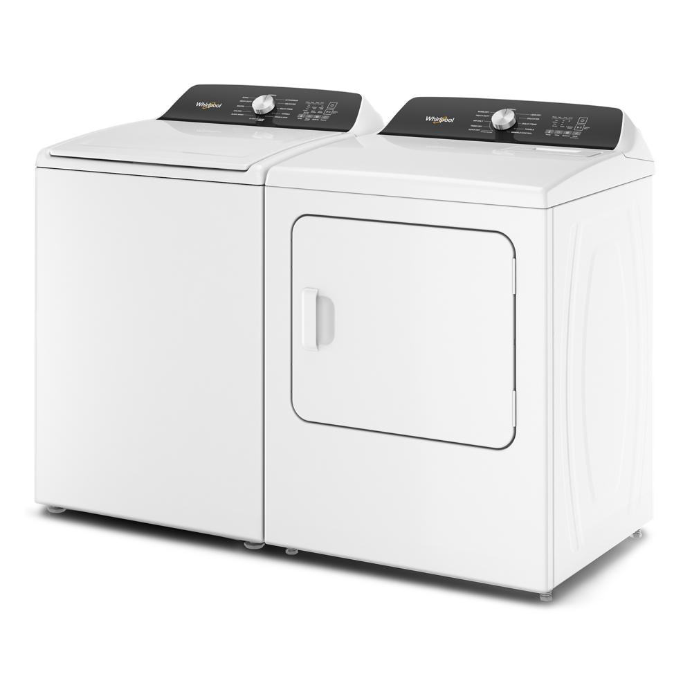 Model: WTW5010LW-BLEM | Whirlpool 4.6 Cu. Ft. Top Load Impeller Washer with Built-in Faucet