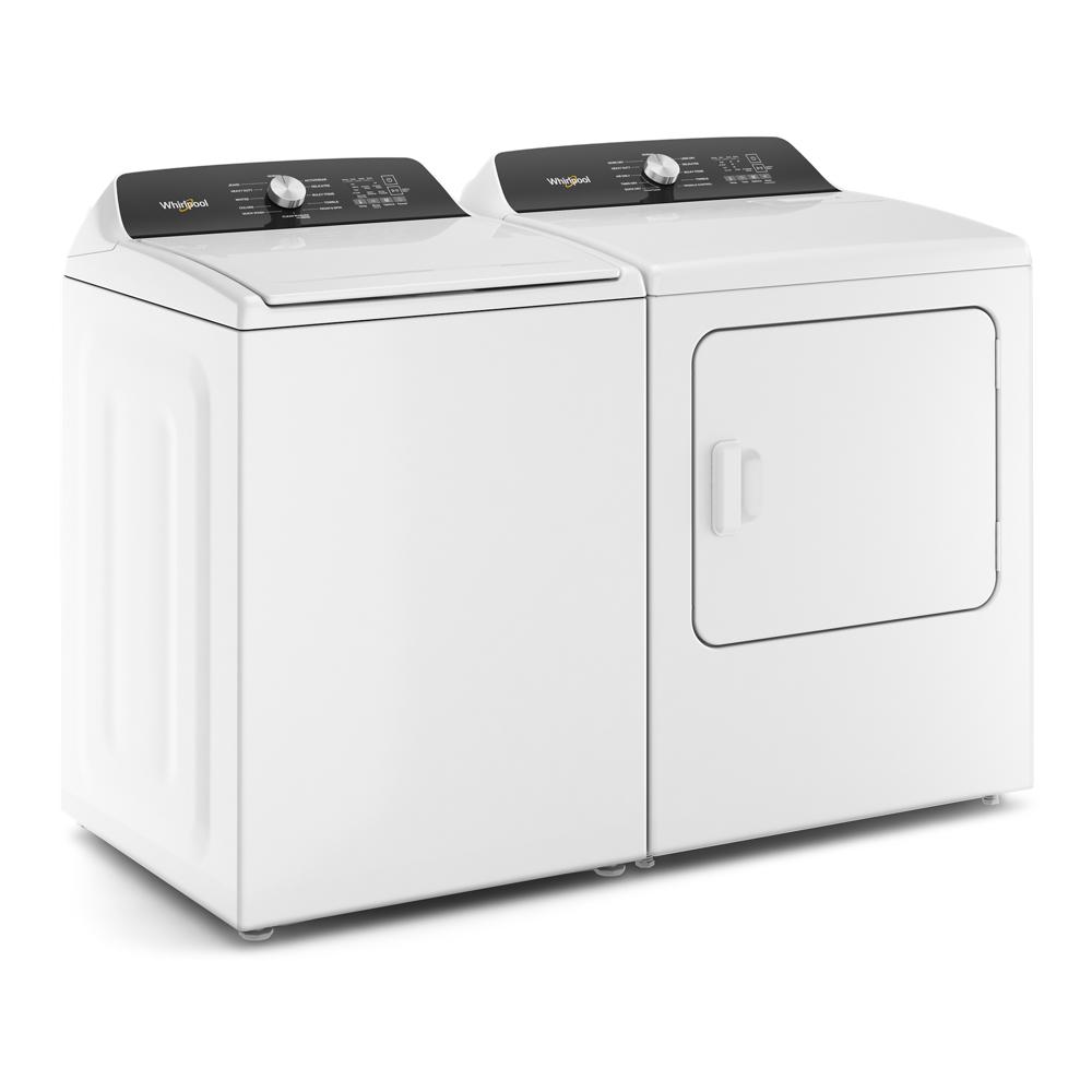 Model: WTW5010LW-BLEM | Whirlpool 4.6 Cu. Ft. Top Load Impeller Washer with Built-in Faucet