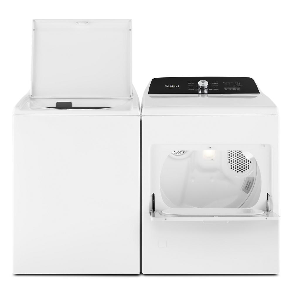 Model: WTW5010LW-BLEM | Whirlpool 4.6 Cu. Ft. Top Load Impeller Washer with Built-in Faucet