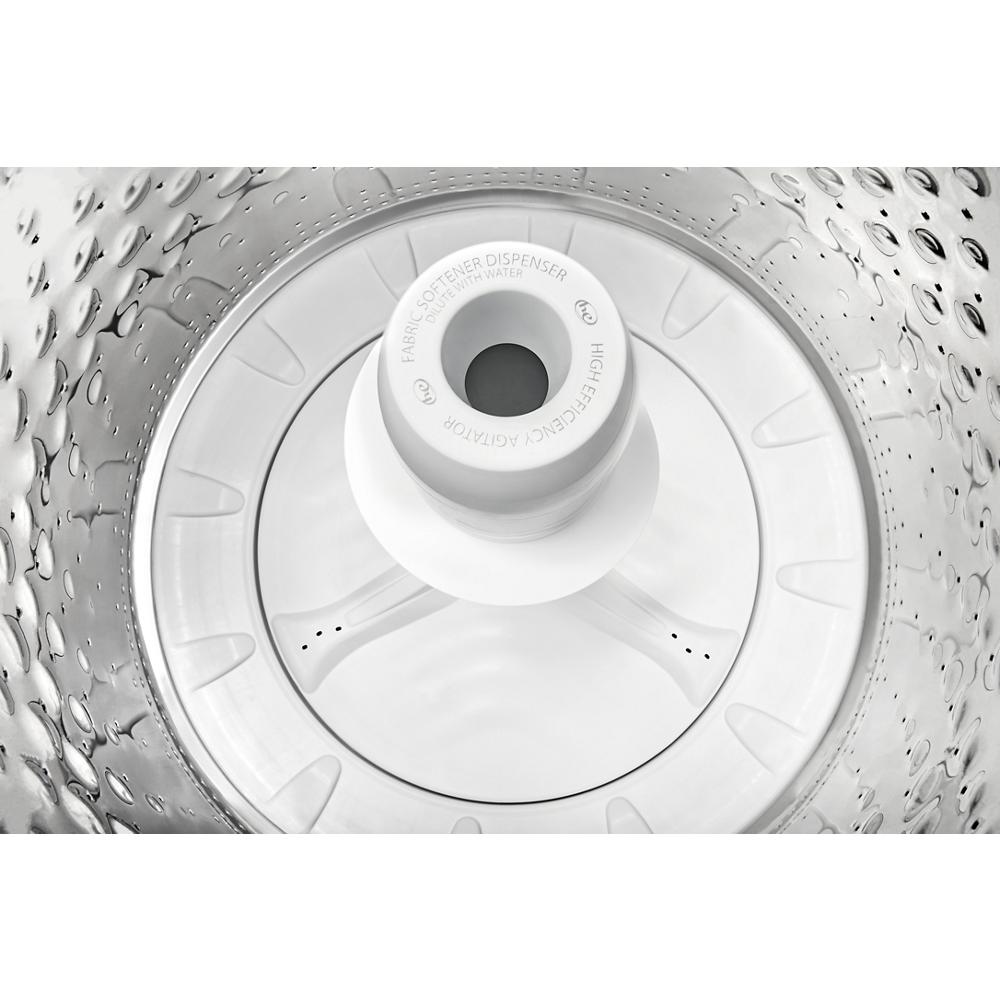 Model: WTW5015LW-BLEM | Whirlpool 4.5 Cu. Ft. Top Load Agitator Washer with Built-In Faucet