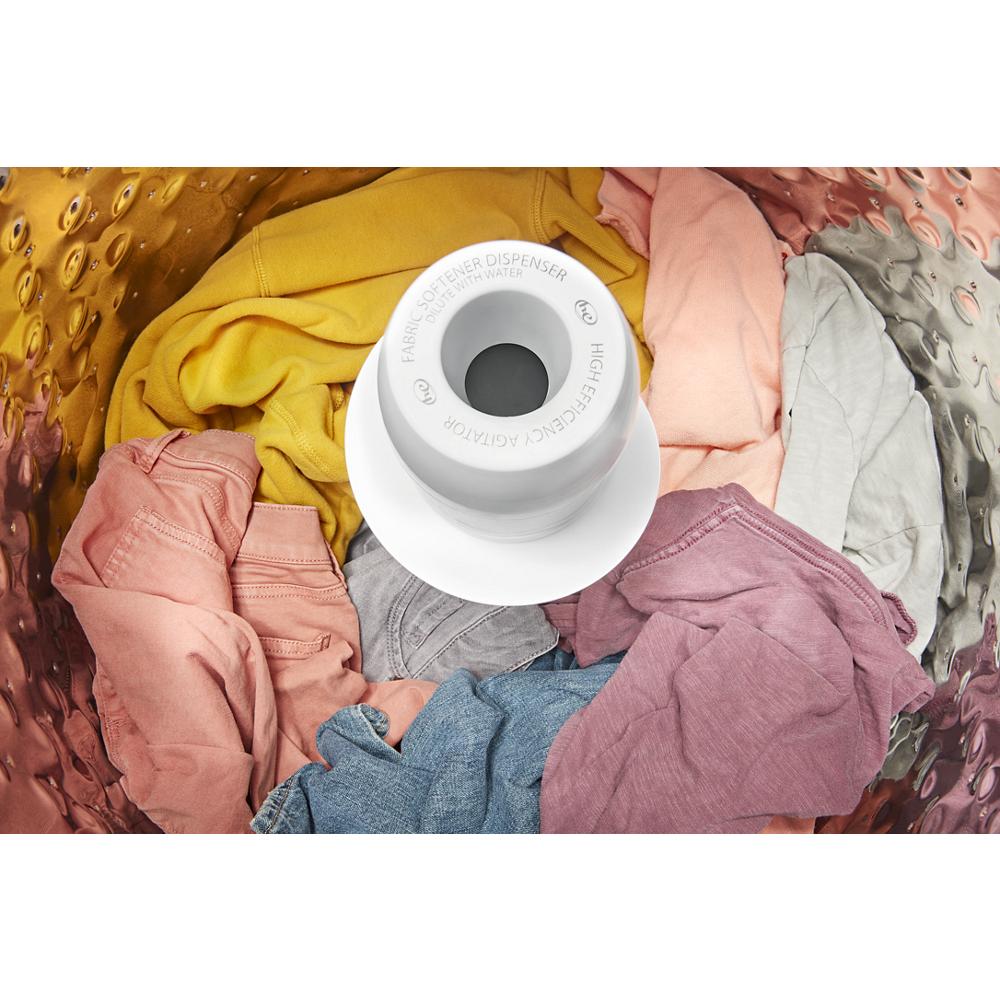 Model: WTW5015LW-BLEM | Whirlpool 4.5 Cu. Ft. Top Load Agitator Washer with Built-In Faucet