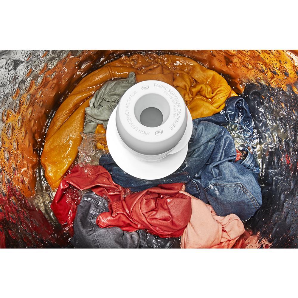 Model: WTW5015LW-BLEM | Whirlpool 4.5 Cu. Ft. Top Load Agitator Washer with Built-In Faucet