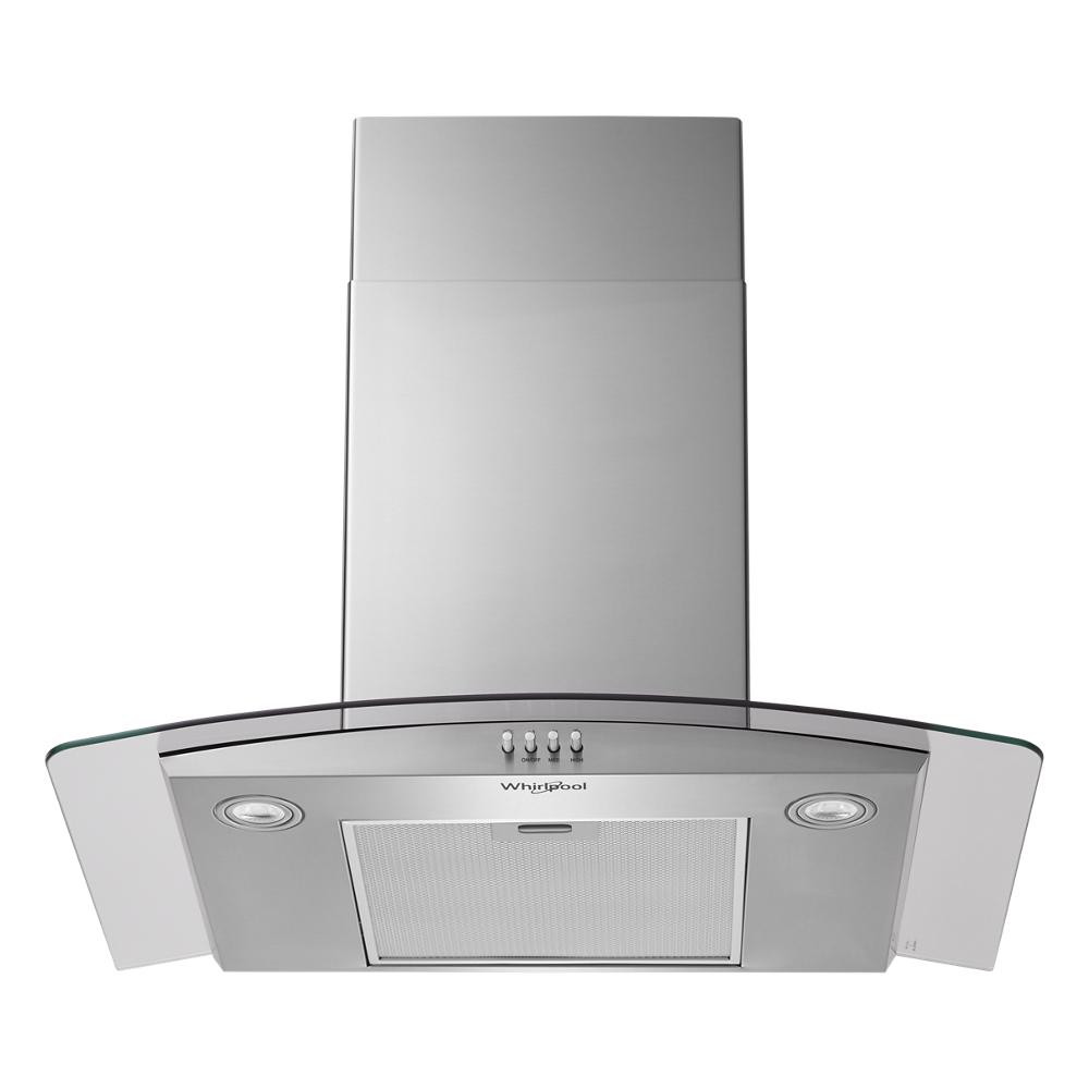 Whirlpool - WVW51UC0LS - 30 Curved Glass Wall Mount Range Hood-WVW51UC0LS