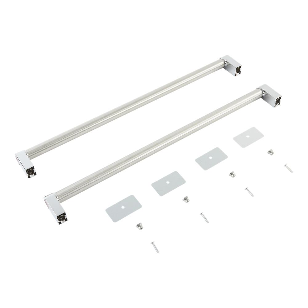 KitchenAid Double Drawer Refrigerator Handle Kit with 2 red medallions