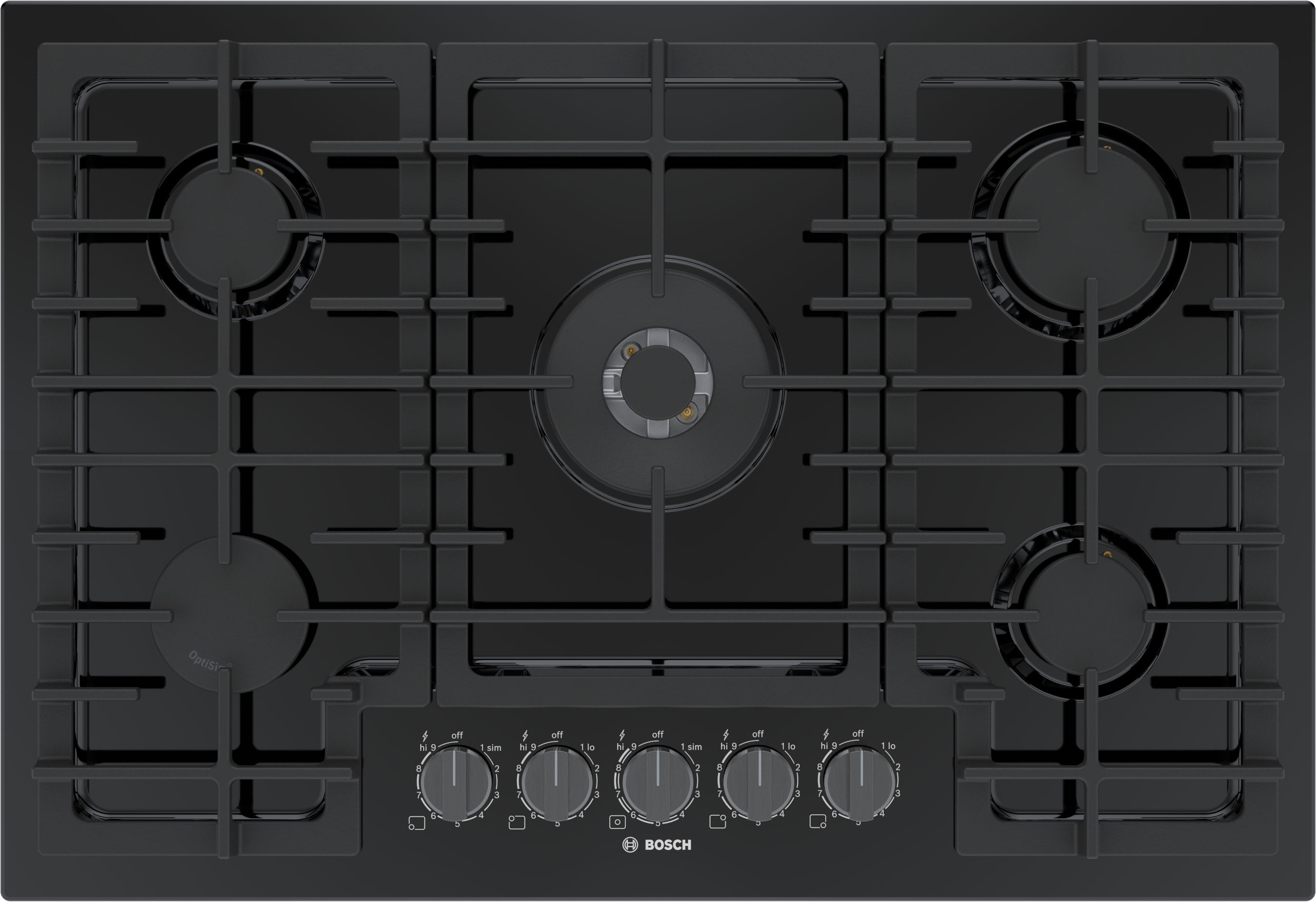 Bosch 800 Series, Gas Cooktop, 30'', Black