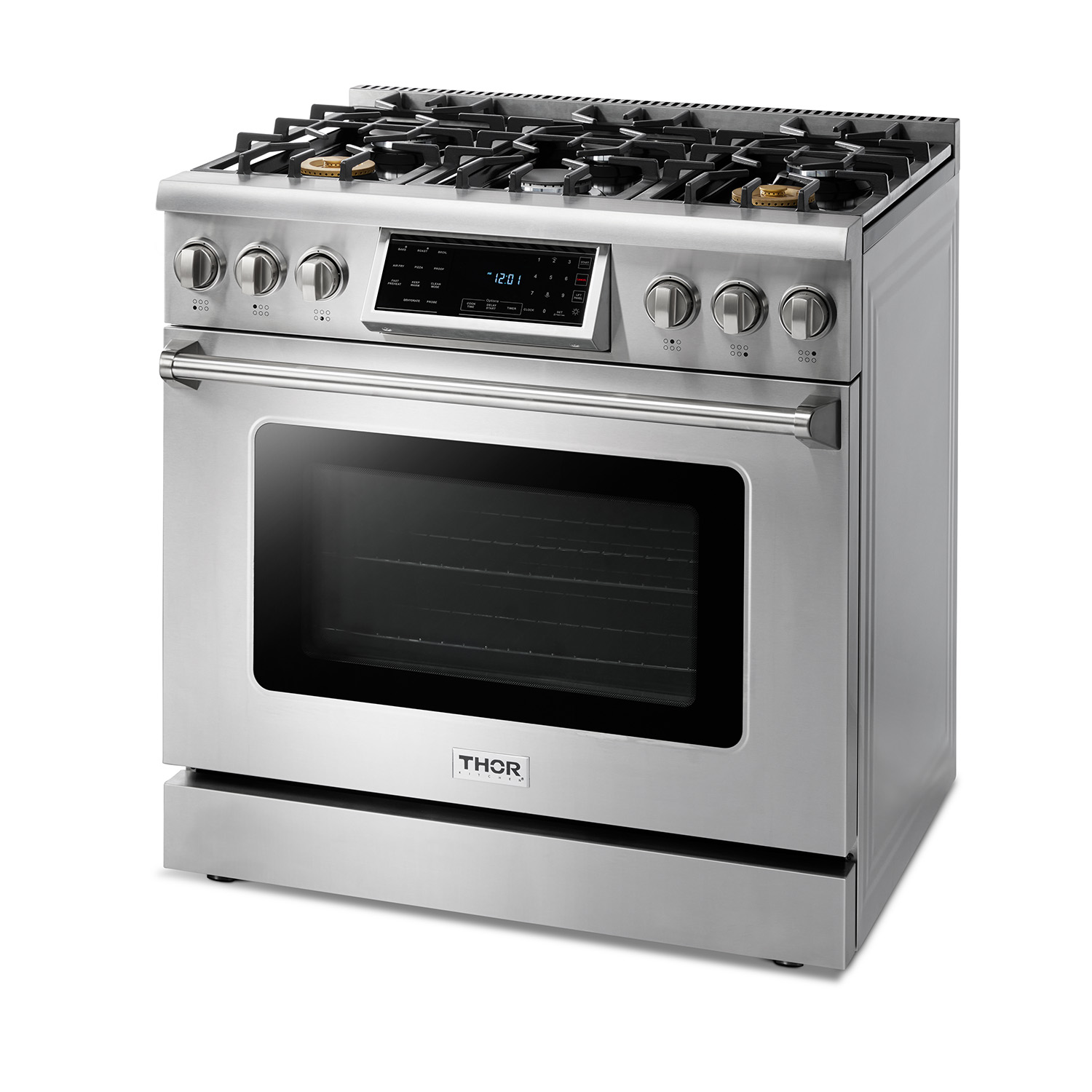Model: TRG3601 | Thor 36" Professional Tilt Panel Gas Range with Air Fry