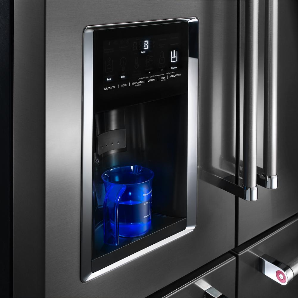 Model: KRMF706ESS - S/D  | KitchenAid 25.8 Cu. Ft. 36" Multi-Door Freestanding Refrigerator with Platinum Interior Design