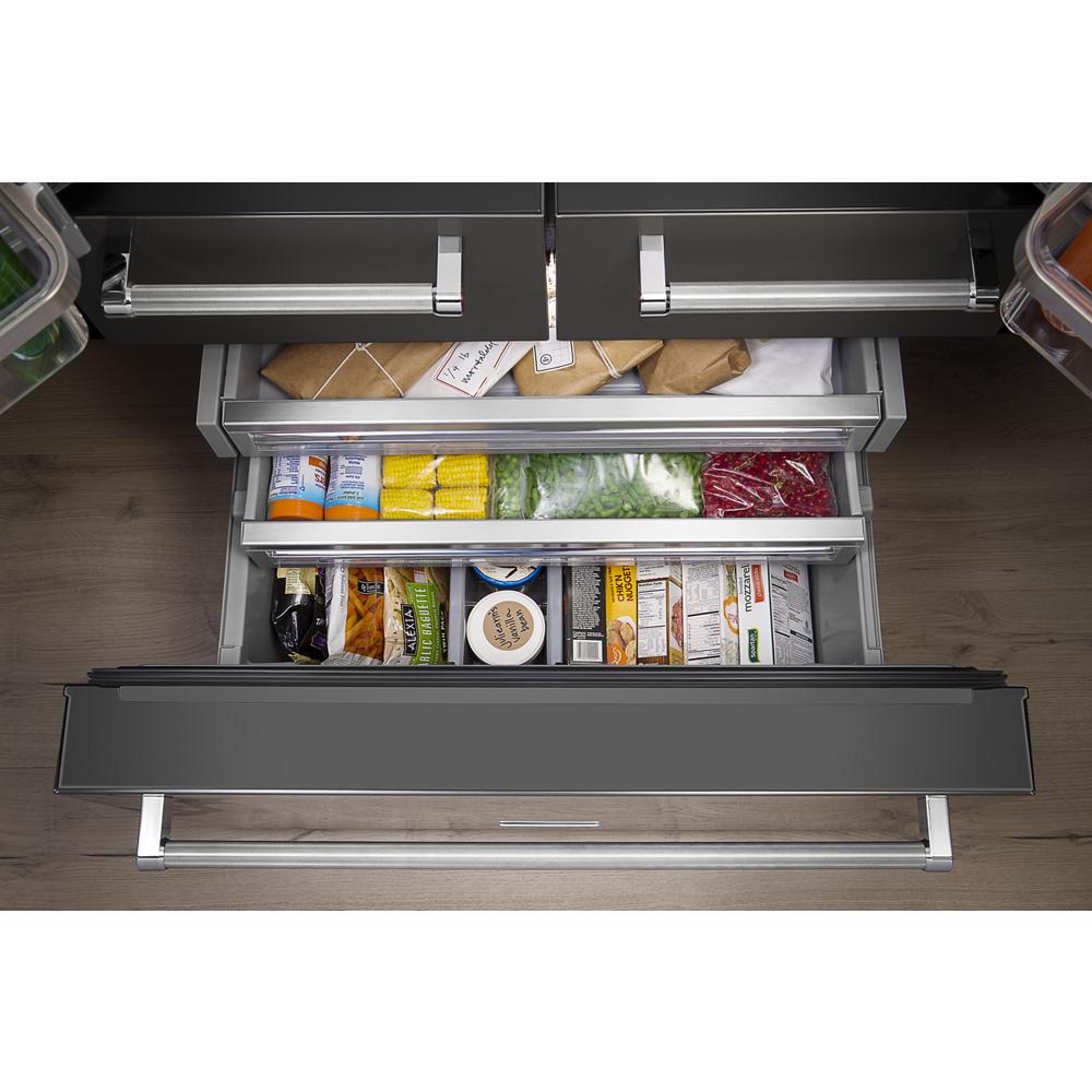 Model: KRMF706ESS - S/D  | KitchenAid 25.8 Cu. Ft. 36" Multi-Door Freestanding Refrigerator with Platinum Interior Design