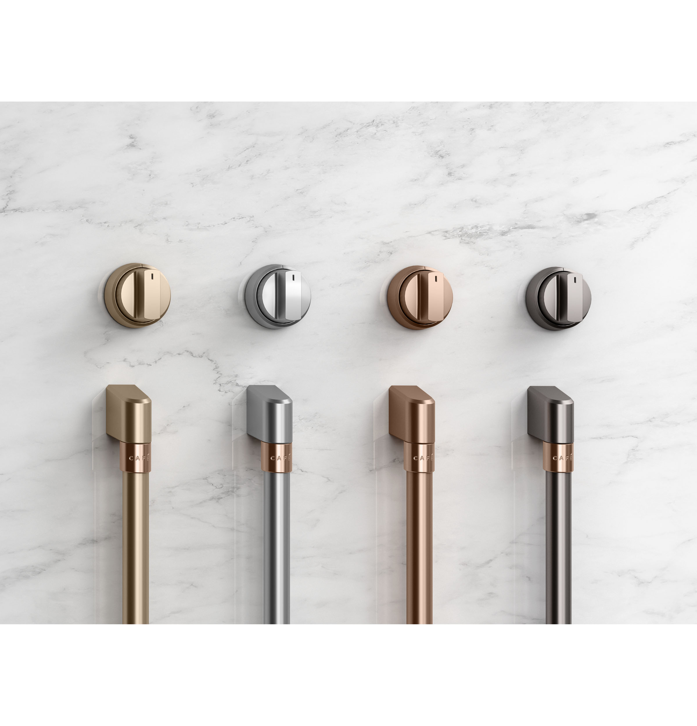 Model: CXCE1HKPMSS | Cafe Café™ 5 Electric Cooktop Knobs - Brushed Stainless